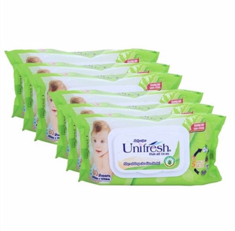 12 bịt Khăn Ướt Unifresh  80 tờ