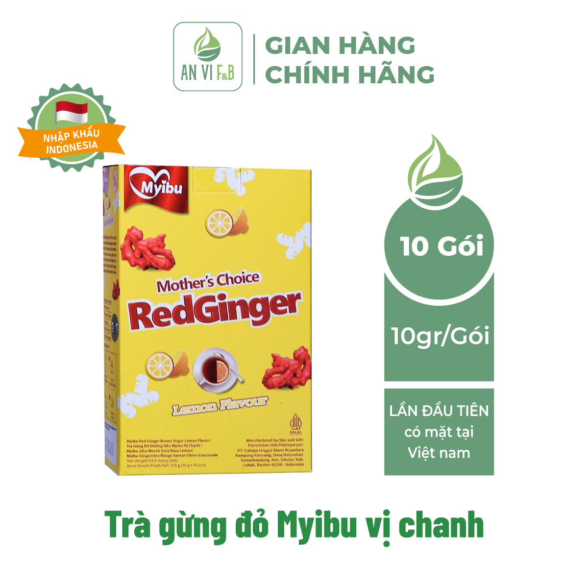 COMBO TRÀ GỪNG ĐỎ MYIBU NHẬP KHẨU INDONESIA