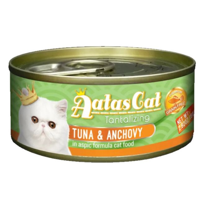 Pate cho mèo Aatas Cat nhiều vị lon 80gr