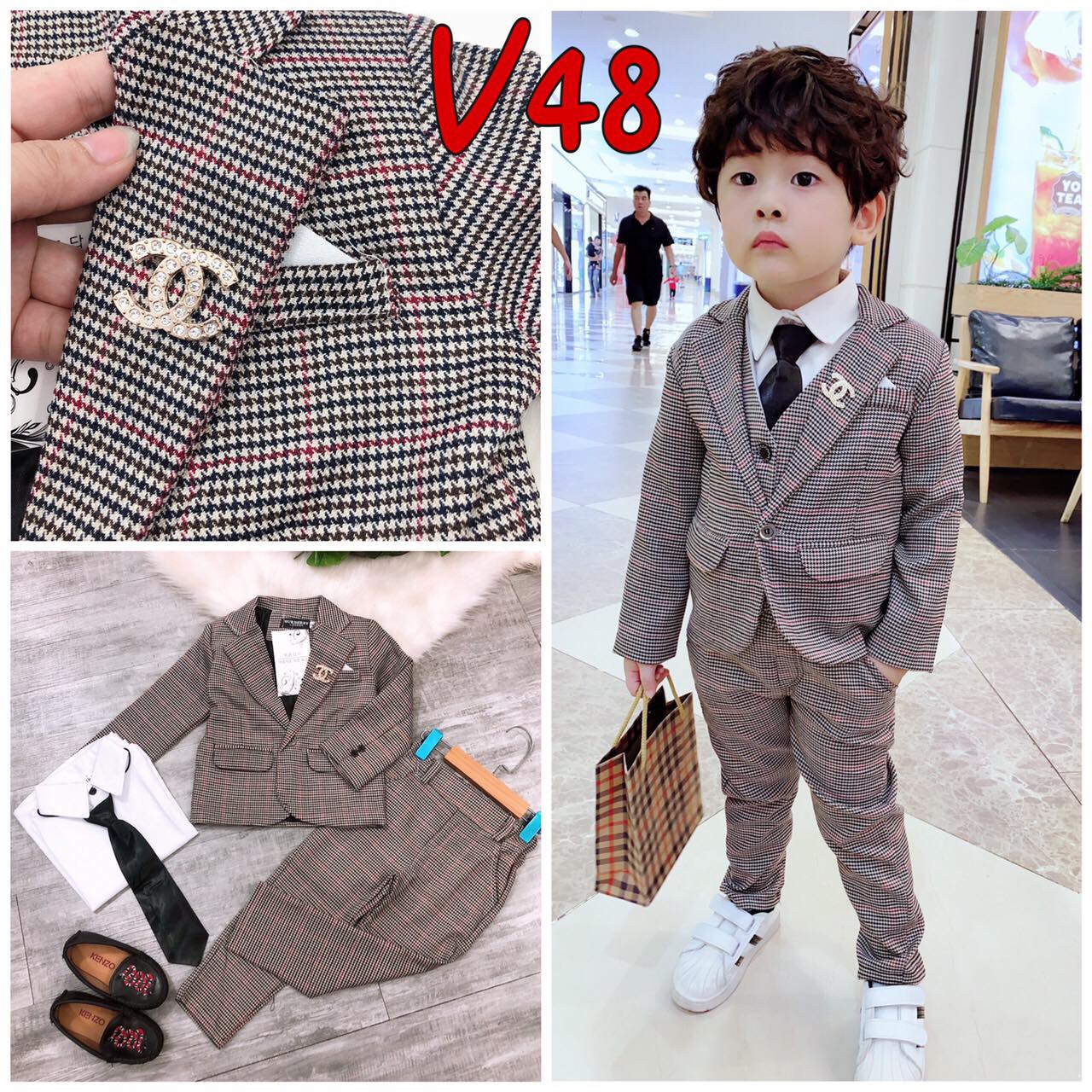 bộ vest 6 chi tiết cho bé 9-23kg
