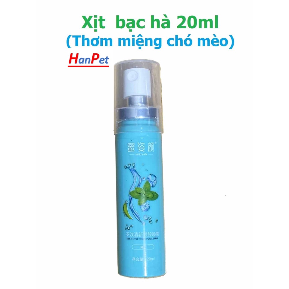 Xịt bạc hà 20ml- Xịt thơm miệng chó mèo