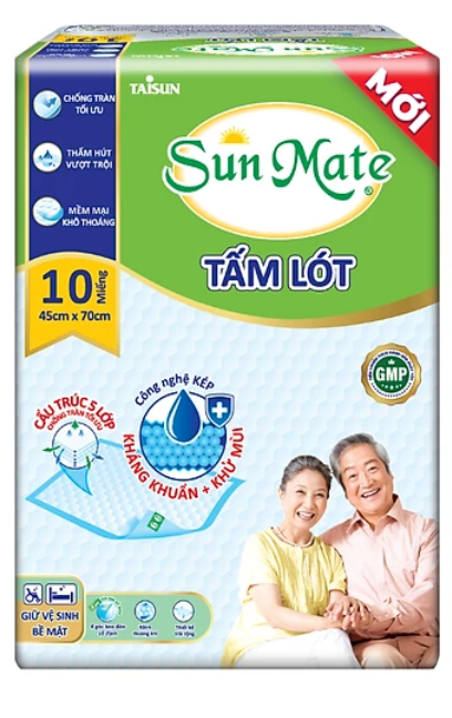 [FREESHIP] Combo 2 gói tấm lót tã người lớn Sunmate