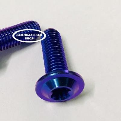2 Ốc TiTan GR5 8Li 2 Xanh Tím (100%Titan)