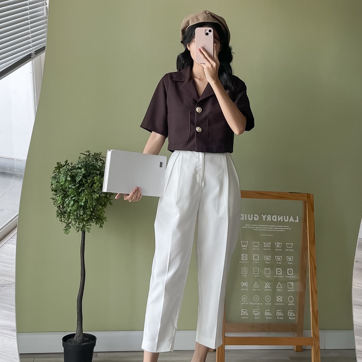 Quần công sở mùa hè Luzi thanh lịch sang trọng Miều Est.2013