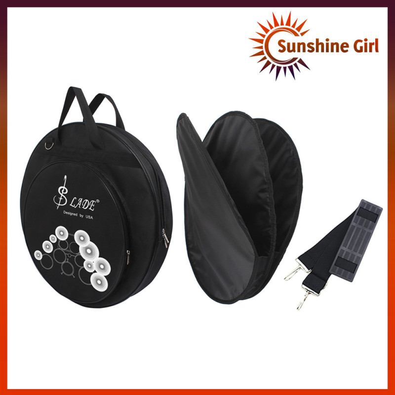 21-Inch Three Pockets Cymbal Bag Backpack with Removable Divider Shoulder Strap