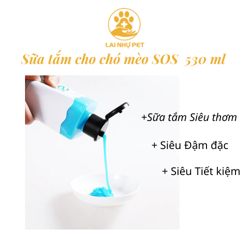 Sữa tắm chó mèo - Sữa Tắm SOS 530ml