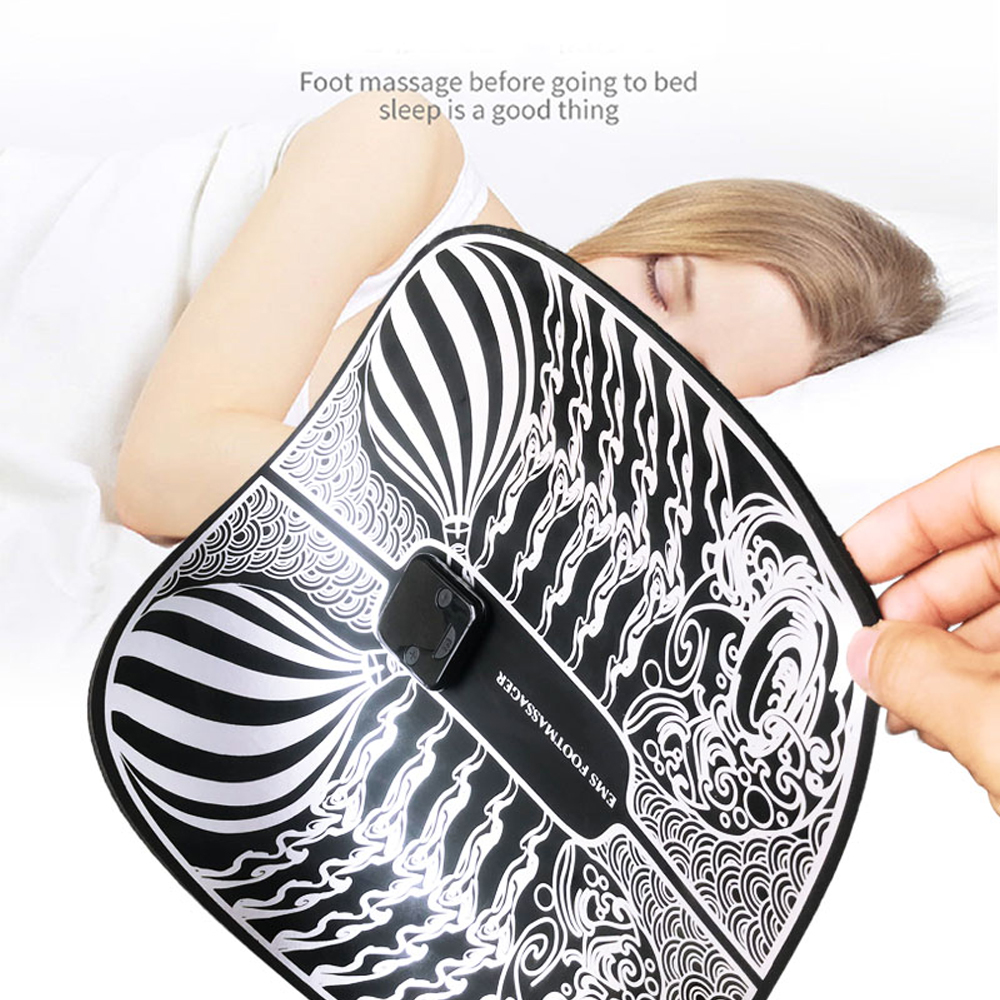 PASTSKY Smart EMS Foot Massage Pad Pulse Physiotherapy Foot Mat 6