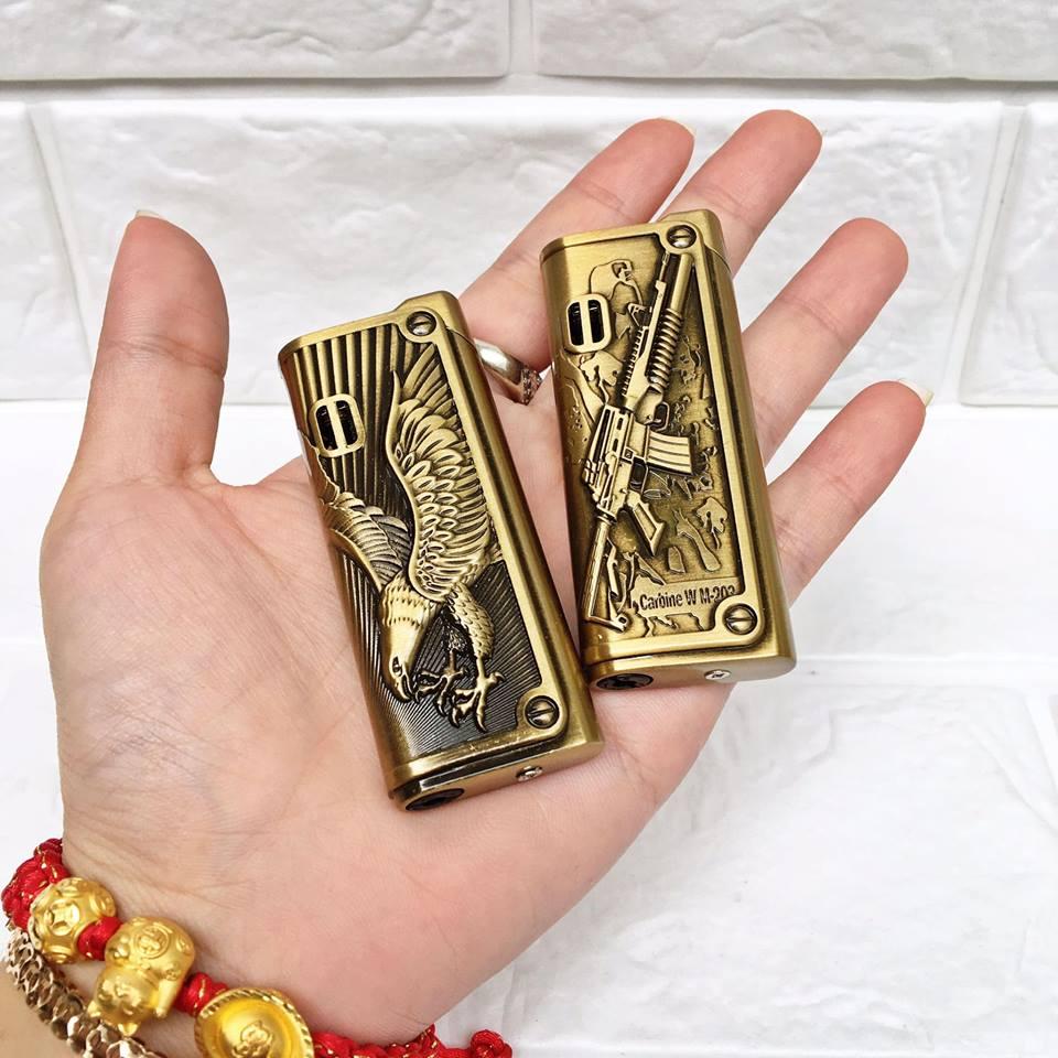 BẬT LỬA KHÒ KIM LOẠI HÌNH NỔI - (XÀI GAS)