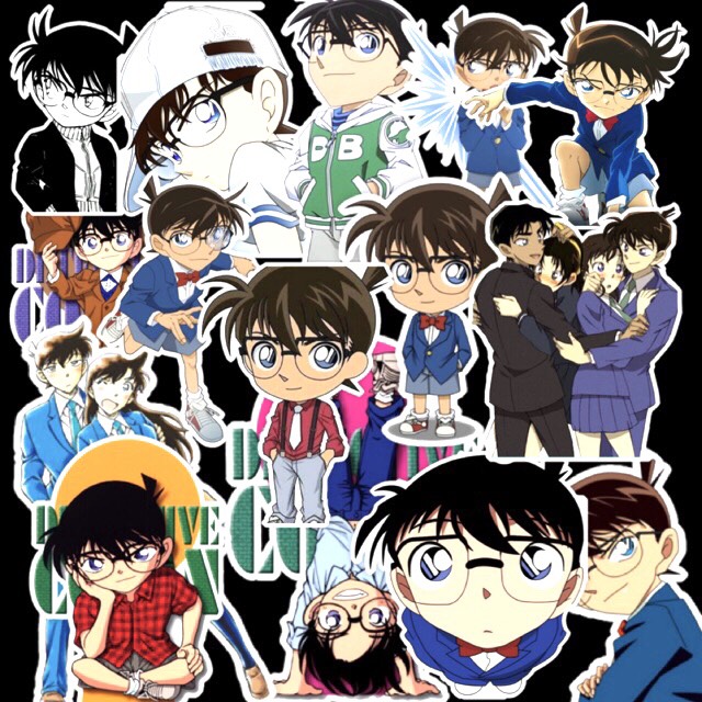 Sticker CONAN set 30 đến 60 ảnh có ép lụa