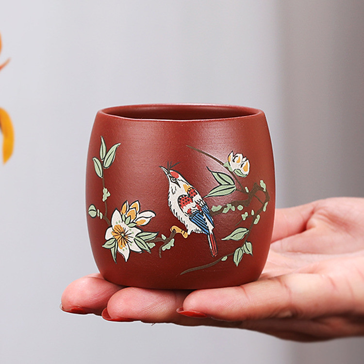 Chén tử sa nghi hưng điểu ngữ, chén chủ nhân dung tích 110 ml