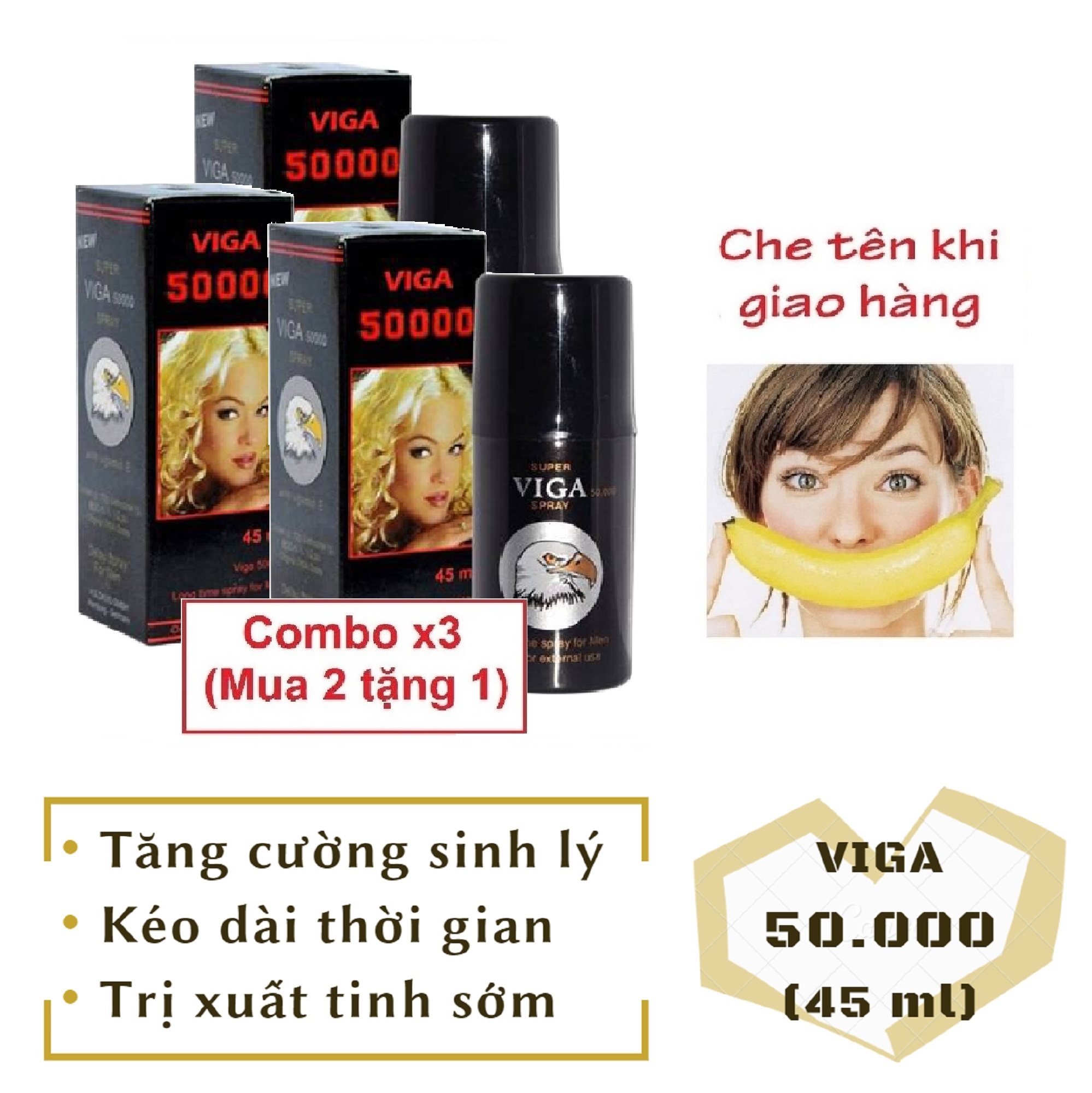 Combo x3Chai xịt VIGA_50000 cao cấp tăng cường sinh_lý nam mạnh mẽ