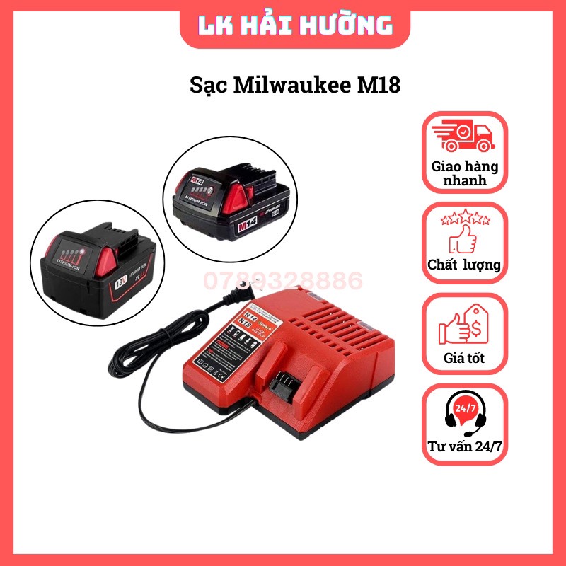 Sạc hãng Makita, Dewalt, Milwaukee, Bosch, DCA
