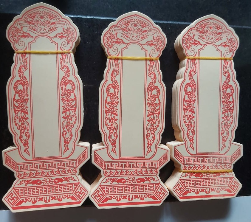 [HCM]Bài vị giấy (nhỏ)  ( xấp 100 tờ )
