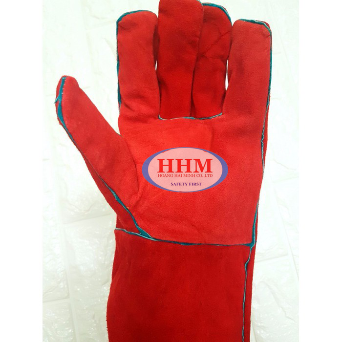 Bộ 5 Đôi Găng tay da hàn màu đỏ - loại mỏng