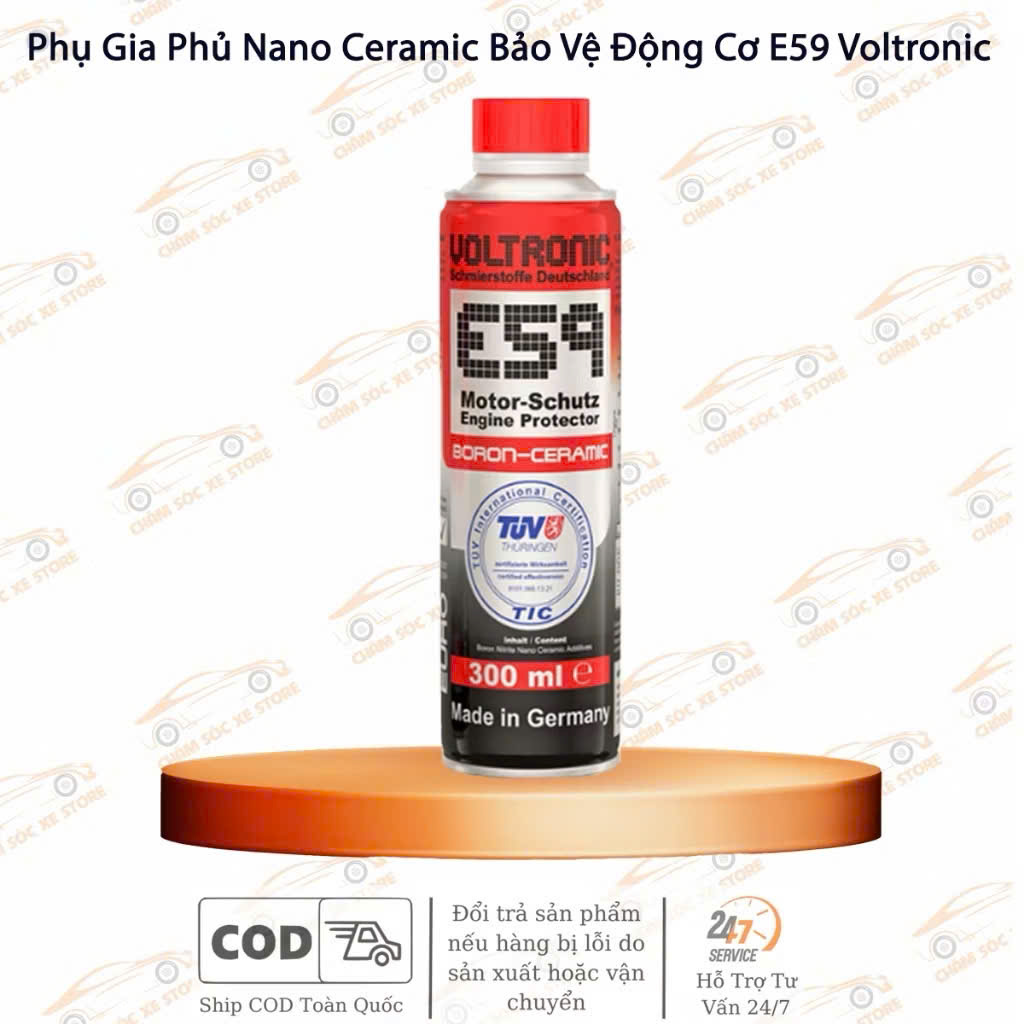 Phụ gia Ceramic động cơ dành cho nhớt mới Voltronic E59 300ml
