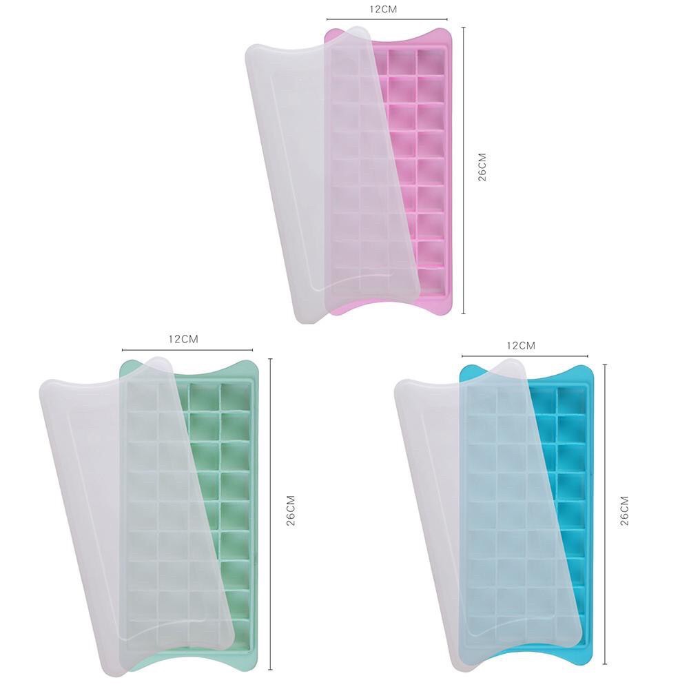Khay làm đá silicon có nắp đậy