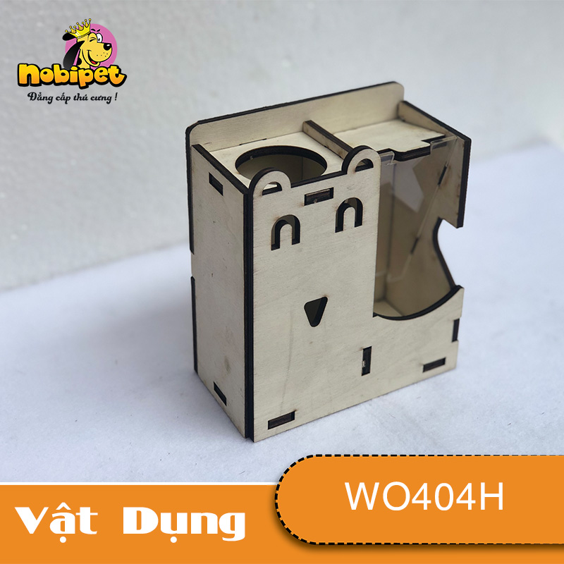 Đế Bình Nước Lắp Ráp Auto Có chén trữ thức ăn Vật Dụng NUôi Hamster
