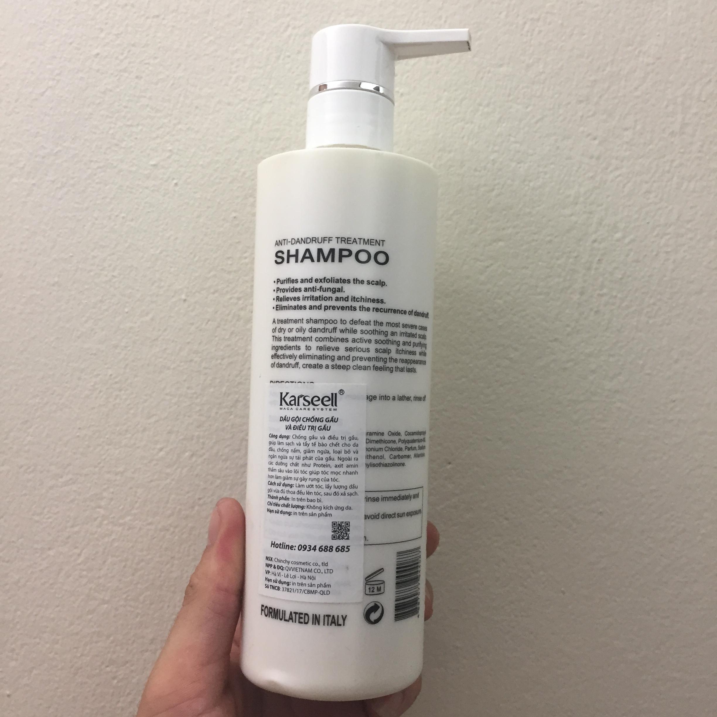 [HCM]Dầu Gội Cho Tóc  Gàu Karseell Maca Clean 500ml