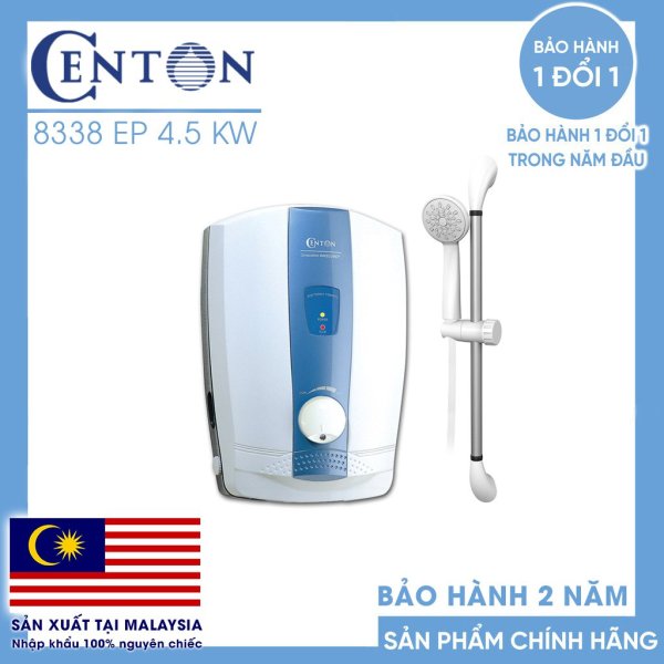 Bảng giá Máy nước nóng Centon 8338 EP 4.5KW (Xanh - có bơm)