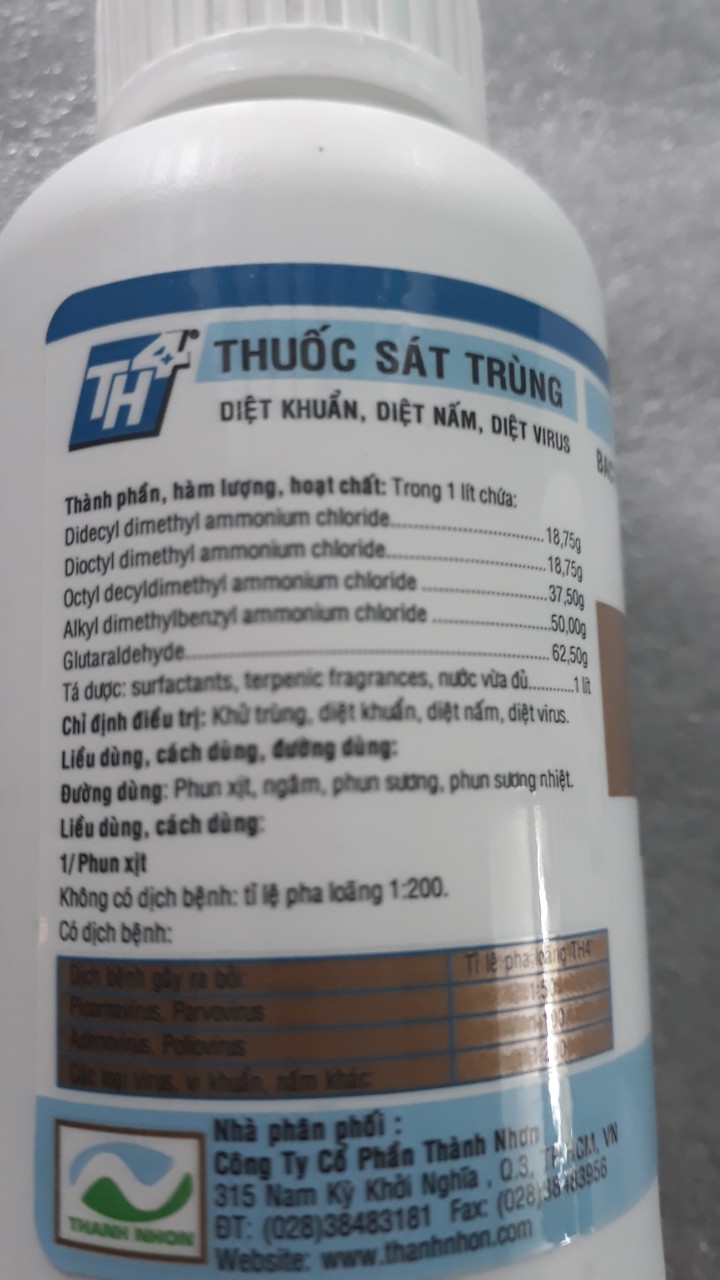 TH4 100ml (sát trùng chuồng trại chăn nuôi)