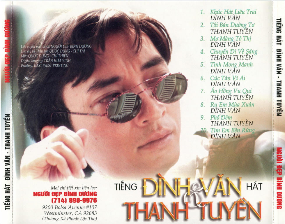 [MDCD] Đĩa CD Tiếng Hát Đình Văn - Thanh Tuyền