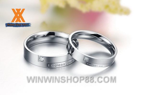 Nhẫn cặp Endless Love N69 (màu bạc)