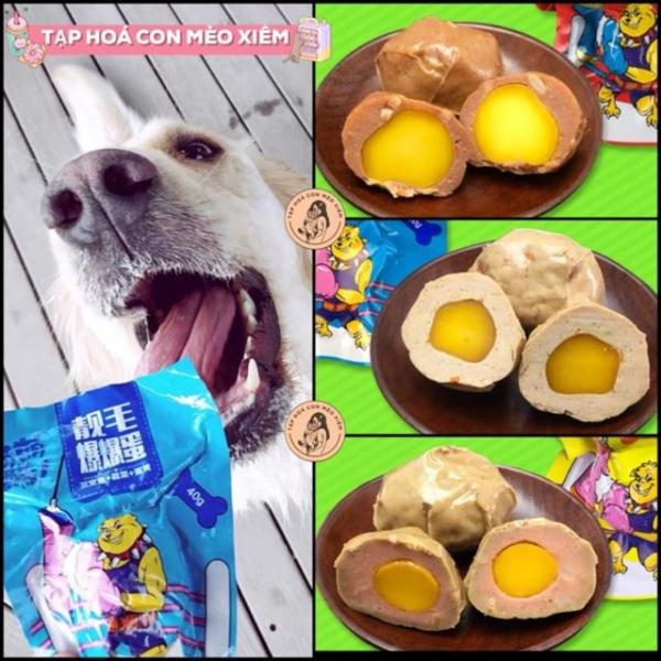 ✺❁▼ vn011 Viên trứng dinh dưỡng cho chó bổ sung năng lượng vitamin thức ăn vặt cún Con Mèo Xiêm