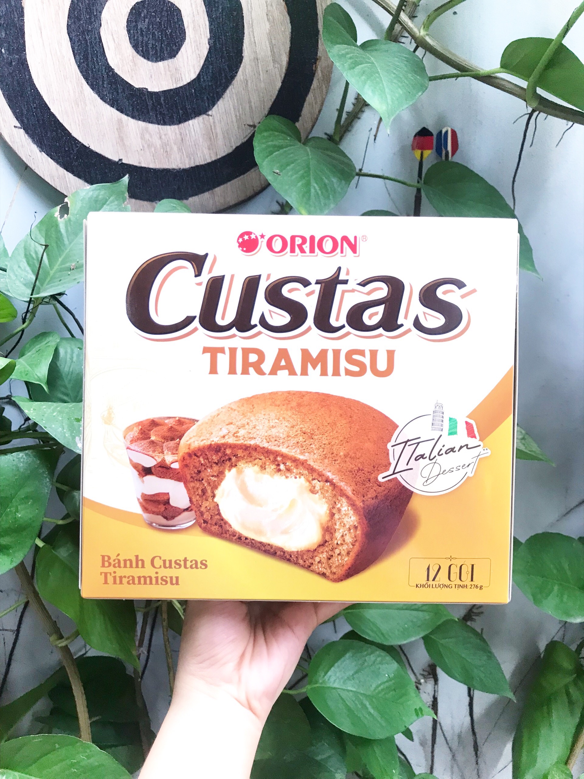 Bánh Custas Orion Tiramisu (Hộp 12 cái)