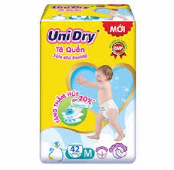 {Mẫu mới} Bỉm UniDry Quần M42,L38,XL34,XXL30