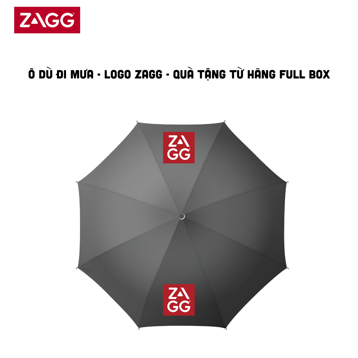 Ô dù đi mưa ZAGG - full box - quà tặng