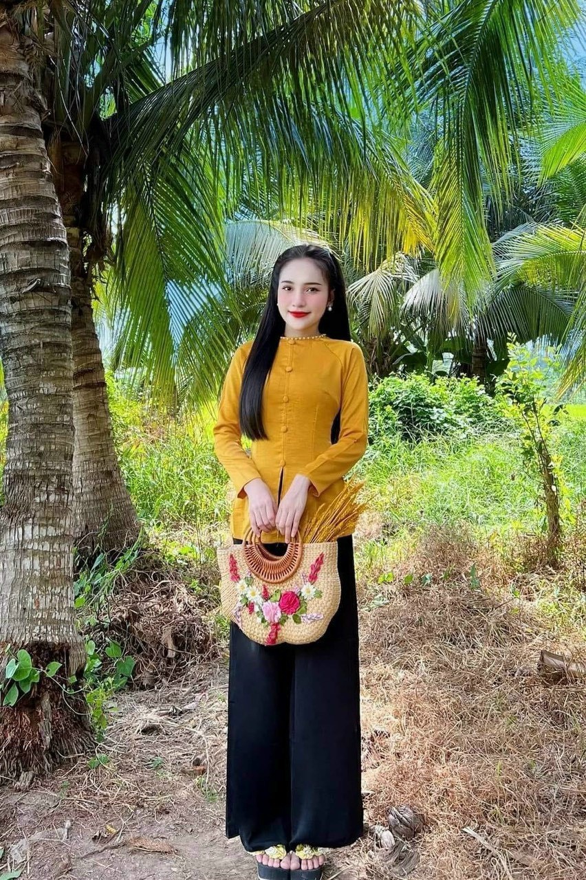 Đồ Lam Đi Chùa #Mẫu quý cô lụa phi yến# Quần Áo Nữ