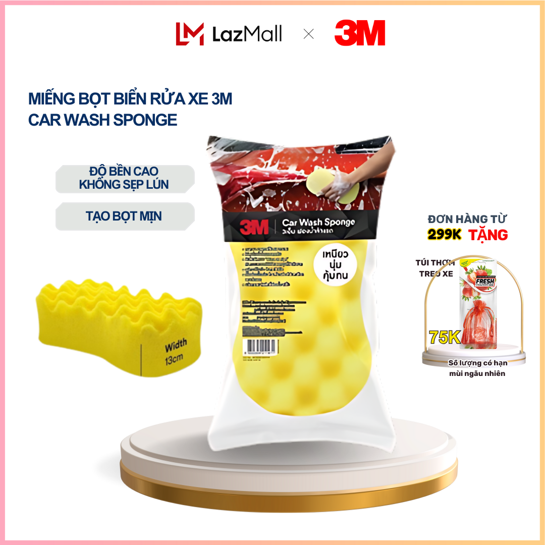 Miếng mút bọt biển rửa xe siêu bọt 3M™ - Car Wash Sponge