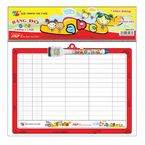 Bảng bộ Thiên Long Điểm 10 B-09 tiện lợi viết phấn + bút lông bảng