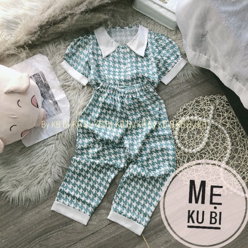 Pizama áo cộc quần dài bé gái (12_42kg)