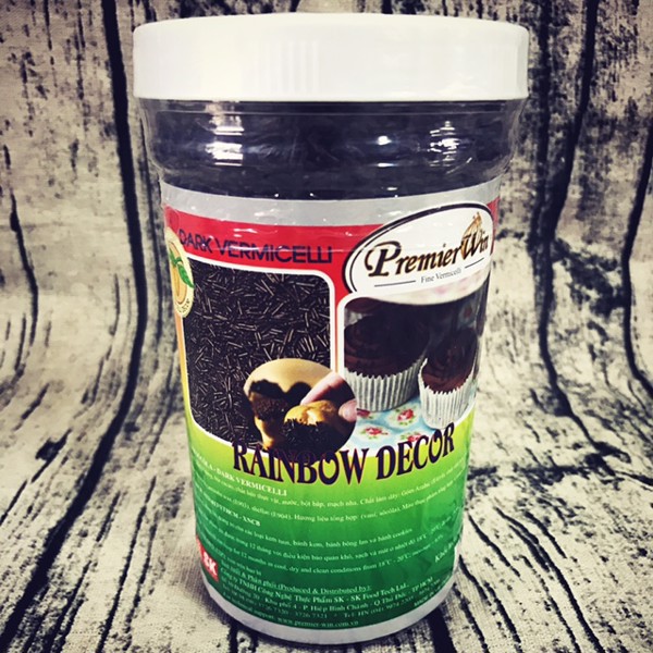Cốm Socola ( Rainbow Decor) dùng làm trang trí các loại bánh và kem Hộp 500g