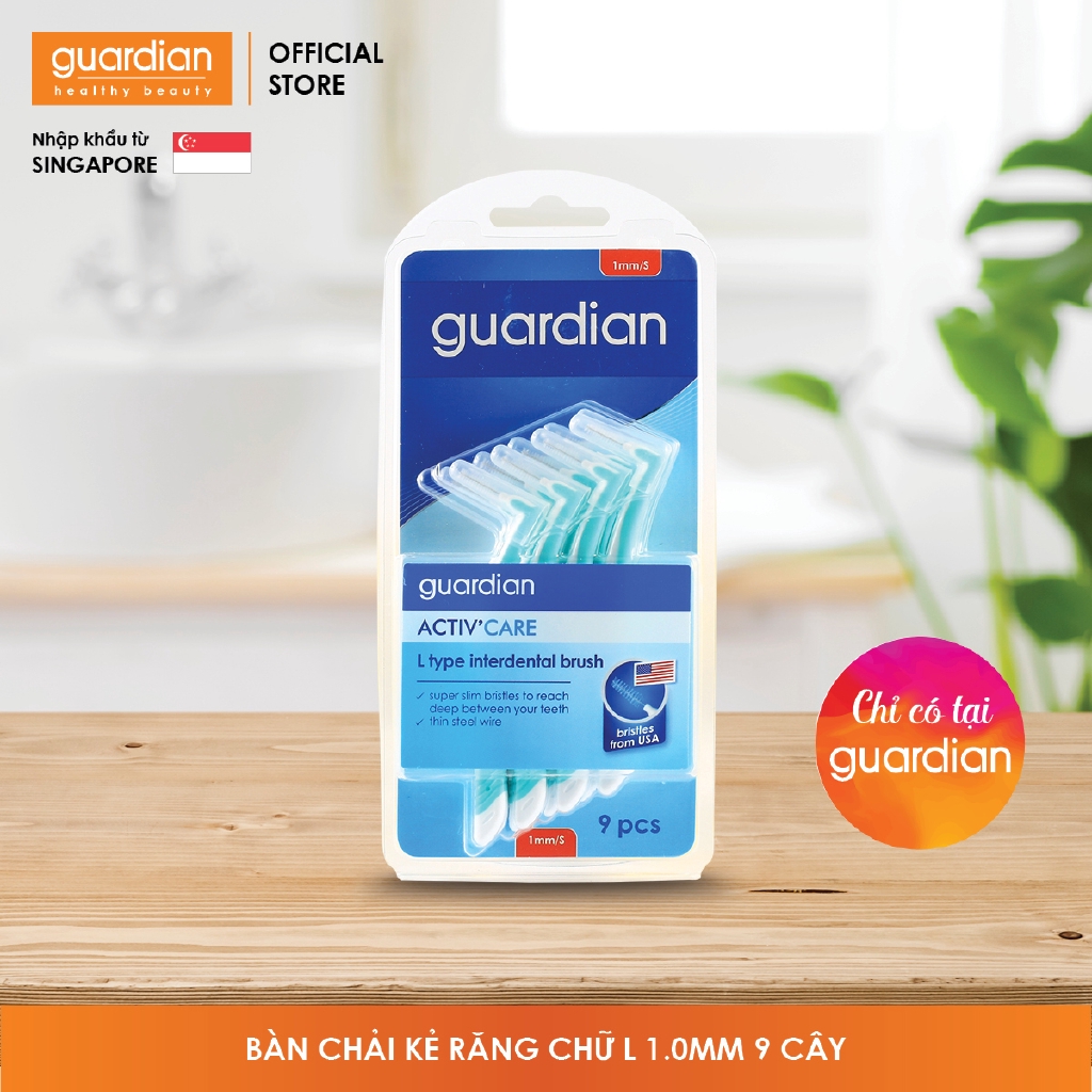 [Take-out] Bàn chải kẻ răng Guardian chữ L – 1mm - (9 cây)