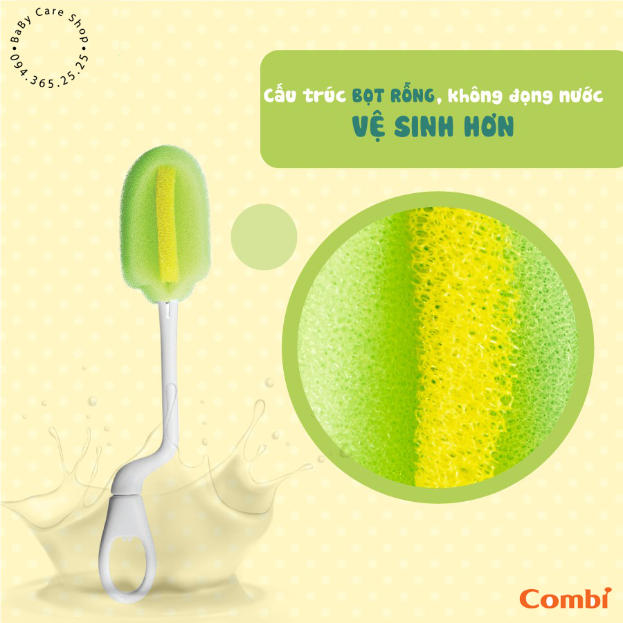 Bộ cây rửa bình sữa và phụ kiện bình Combi