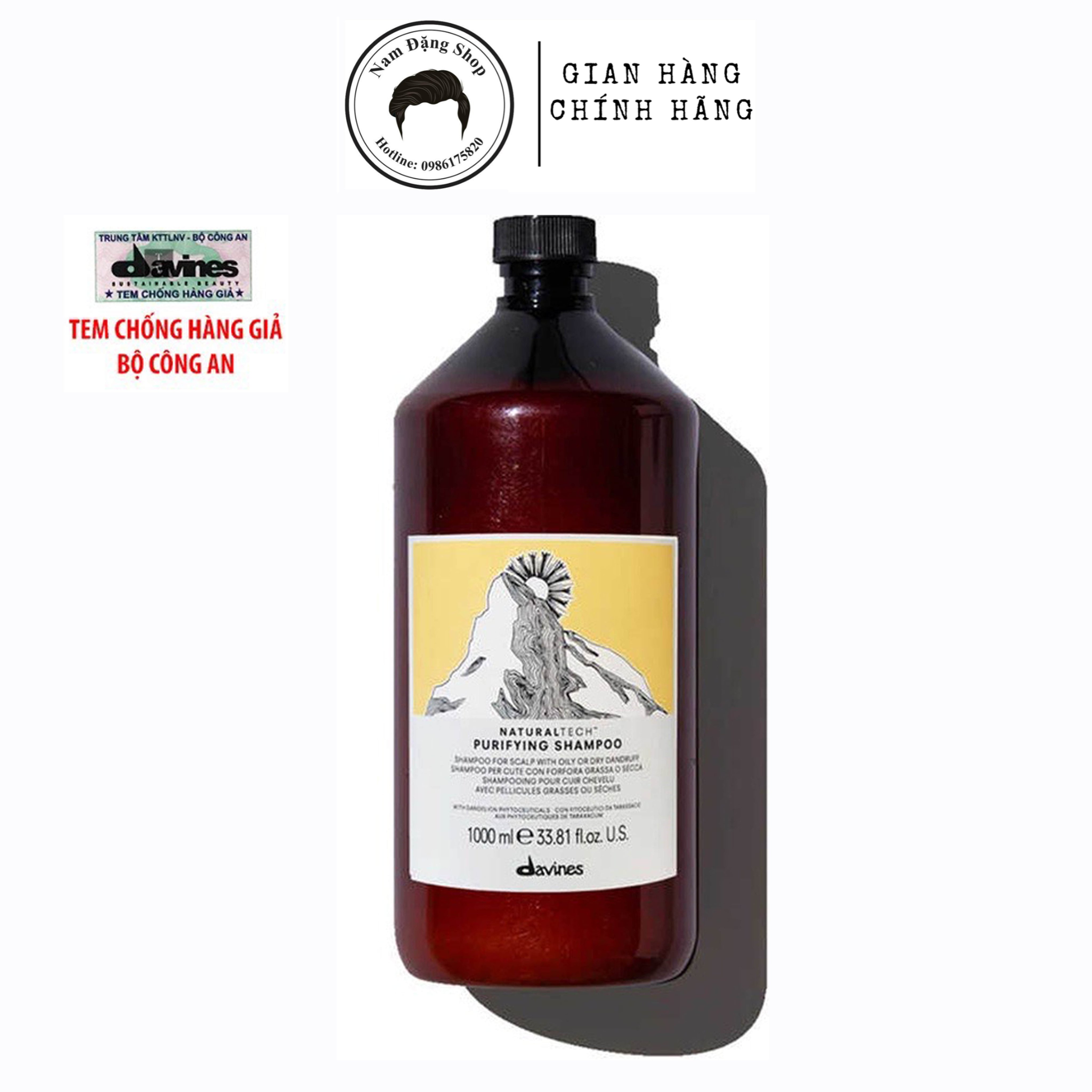 Dầu Gội Tóc Gàu Davines NaturalTech Purifying Shampoo