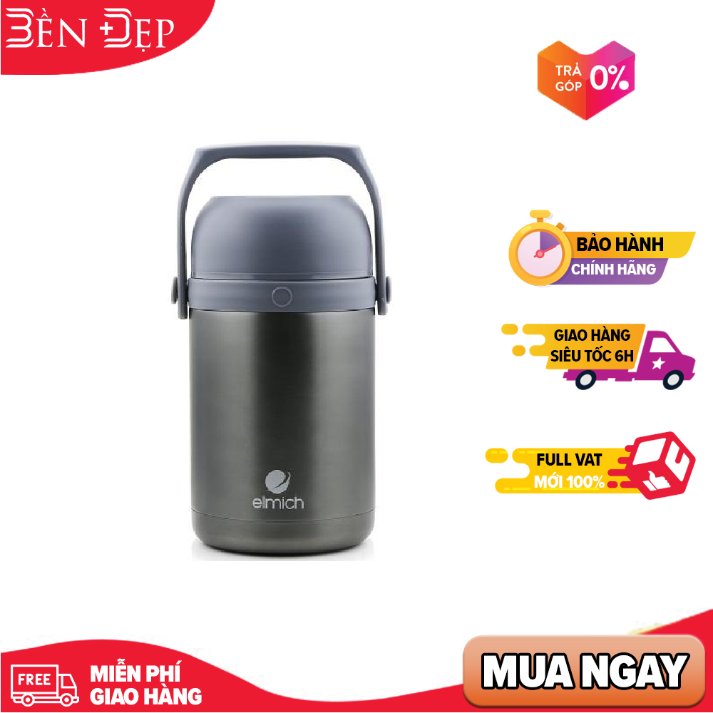 Bình đựng thức ăn giữ nhiệt  Elmich EL3128 1800ml (Giá áp dụng giao tại HN, HCM& các tỉnh liên hệ shop)
