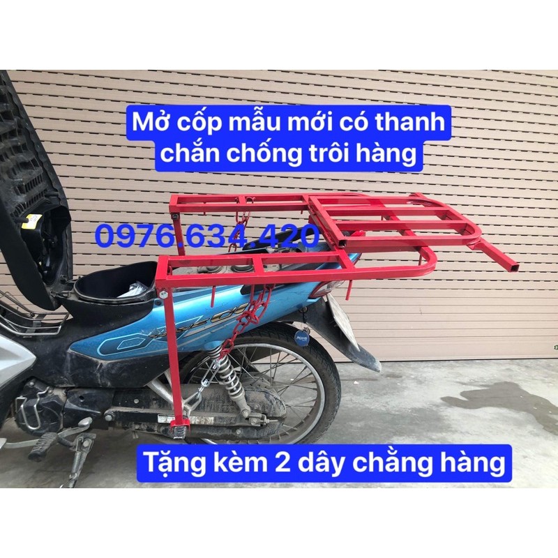 Kệ chở đồ, giá chở hàng loại mở cốp tiện lợi có thanh chắn chống trôi hàng