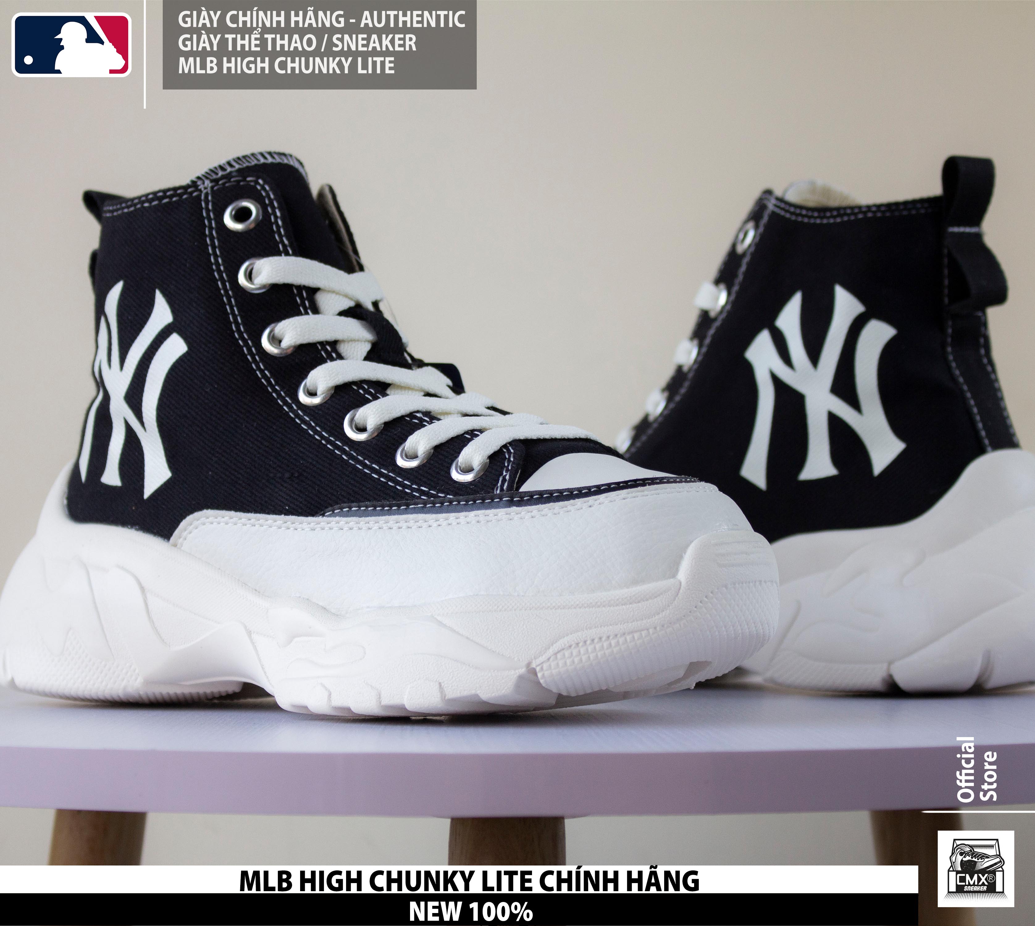 [ HÀNG CHÍNH HÃNG CÓ SẴN ] Giày MLB HIGH CHUNKY LITE - HÀNG CHÍNH HÃNG 100%