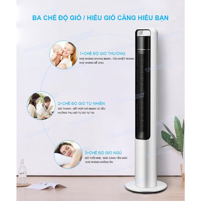 Quạt tháp Tiross TS-9182 - Có Remote
