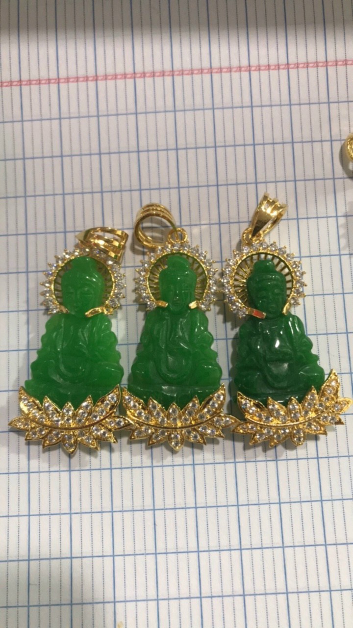 MẶT DÂY CHUYỀN QUAN ÂM CẨM THẠCH XANH