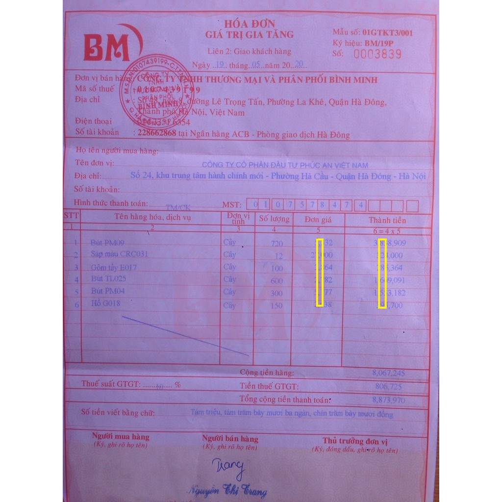 Combo 20 Chiếc Bút Bi Thiên Long Tl025 (1 Hộp)