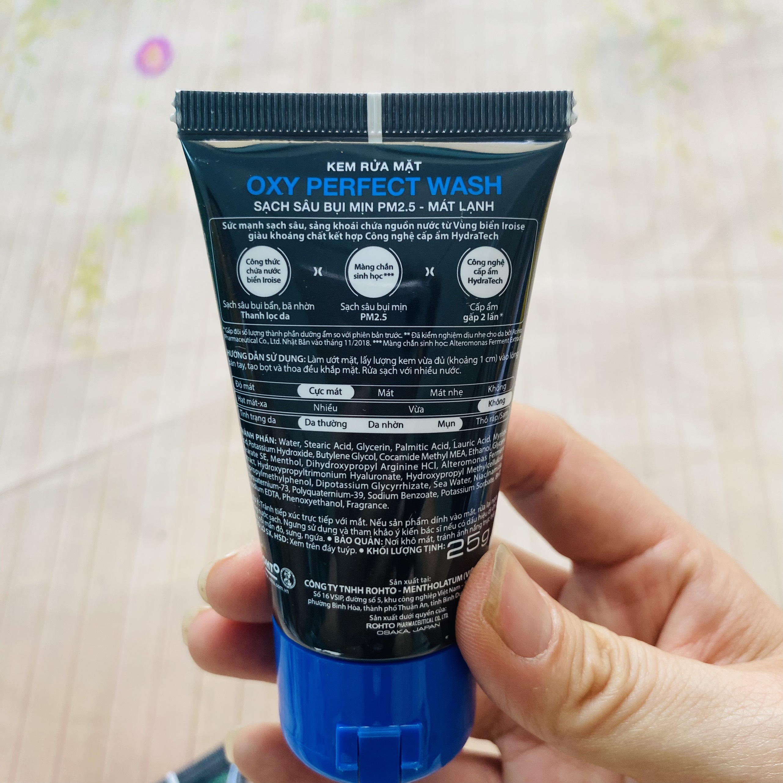 Combo 3 tuýp sữa rửa mặt Oxy 25gam/tuýp