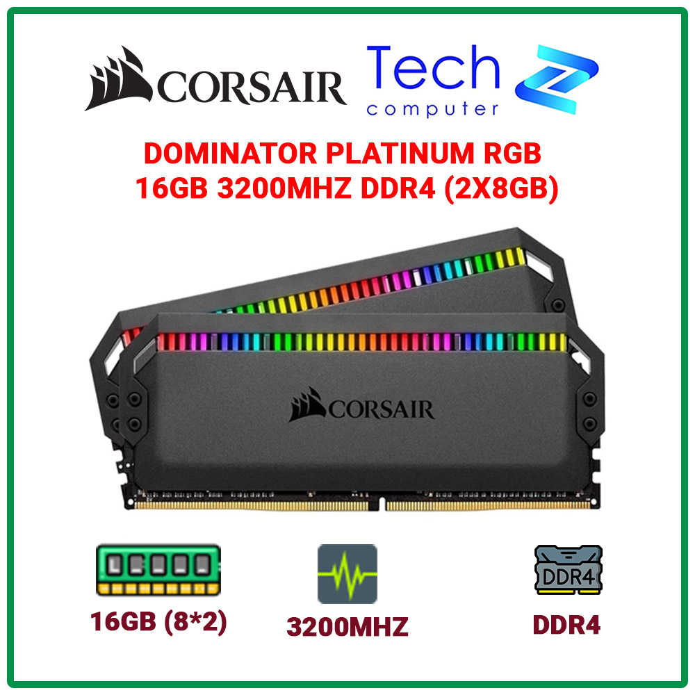 Pc ram corsair dominator platinum rgb 32gb 3200mhz ddr4