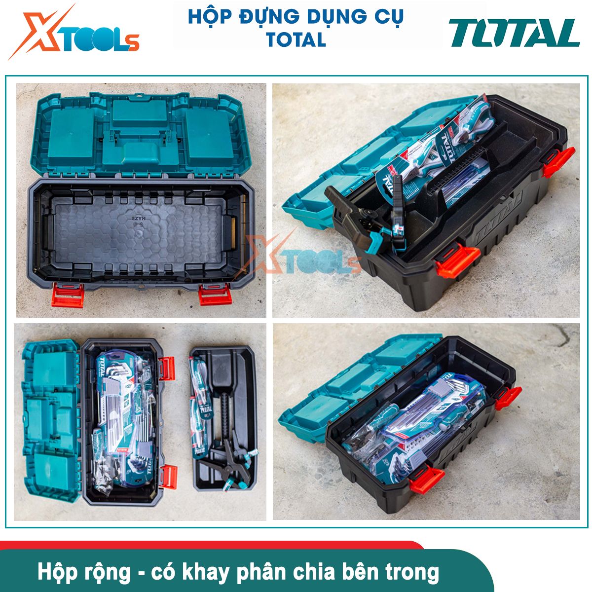 Multi-Function Tool Box total 16-17-20 inch | tool box, tool, Component 5 tank pp high impact resistant, metal lock or iron lock