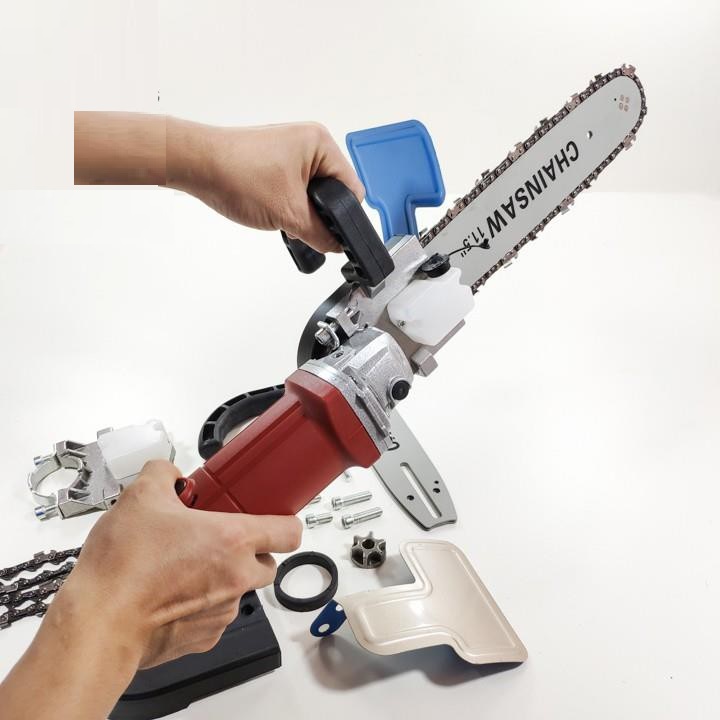 Đầu Chuyển Đổi Gắn Máy Mài Thành Máy Cưa 12inch, Bộ Lam Cưa Xích Gắn Máy Mài Góc Chainsaw