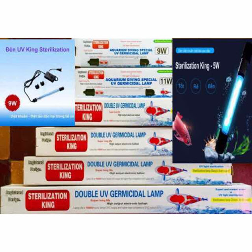 Đèn uv sterilization king diệt khuẩn cao cấp - tiêu chuẩn âu - dành cho hồ cá cảnh