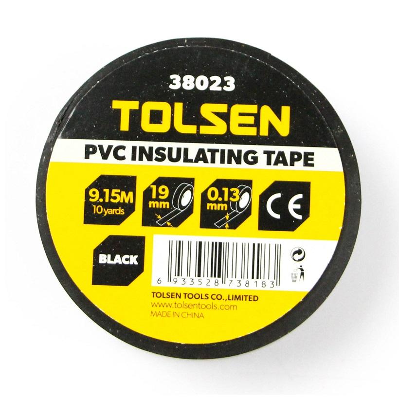BĂNG KEO ĐIỆN TOLSEN 38023- 19mm( black)